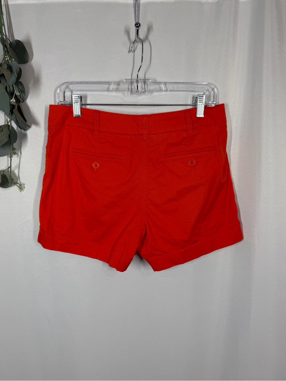 J Crew | Chino 4" Inseam Shorts Orange Women's Size 4 - Picture 5 of 11